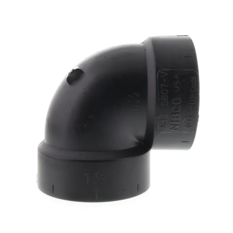 Nibco I053300 1-1/2 Hub ABS DWV 90 Vent Elbow 5807V