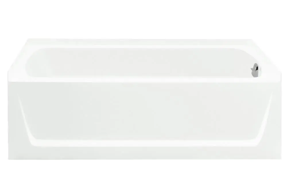 Sterling 71121122-0 Ensemble 60 in x 32 in Soaker Alcove Bathtub with Right Drain