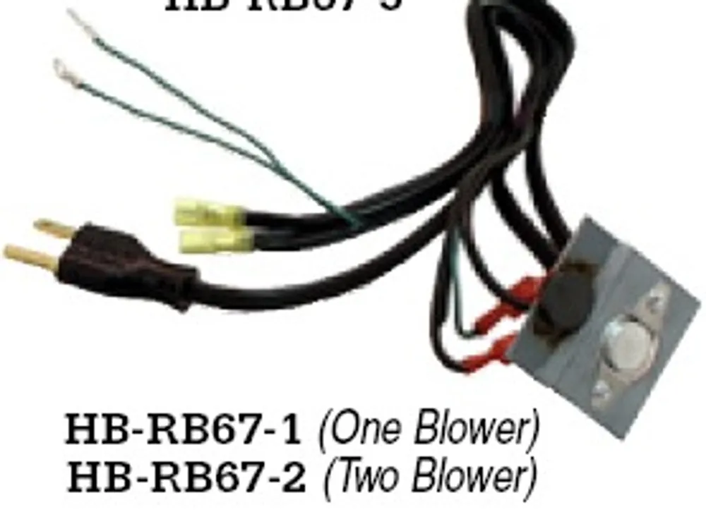 ICM Controls HB-RB67-1 switch assem. with cord, 3 prong plug, thermal switch