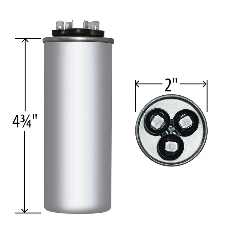 NSI INDUSTRIES CD55+7.5X440R Round Dual Run Capacitor