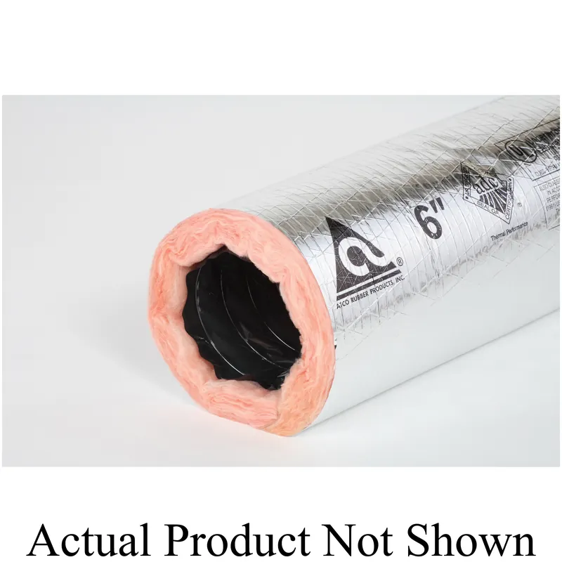 Atco 13602520 Insulated Flexible Air Duct 20 in ID x 25 ft L R6 Insulation