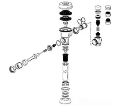 SLOAN VALVE B51A Triple Seal Handle Repair Kit