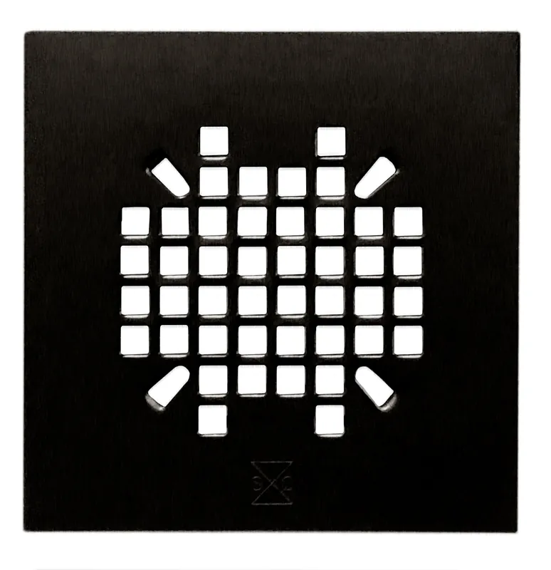 Sioux Chief 827-2SMQPK1 Strainer 19 Ga 4.25 Matte Black Finish Snap Sq