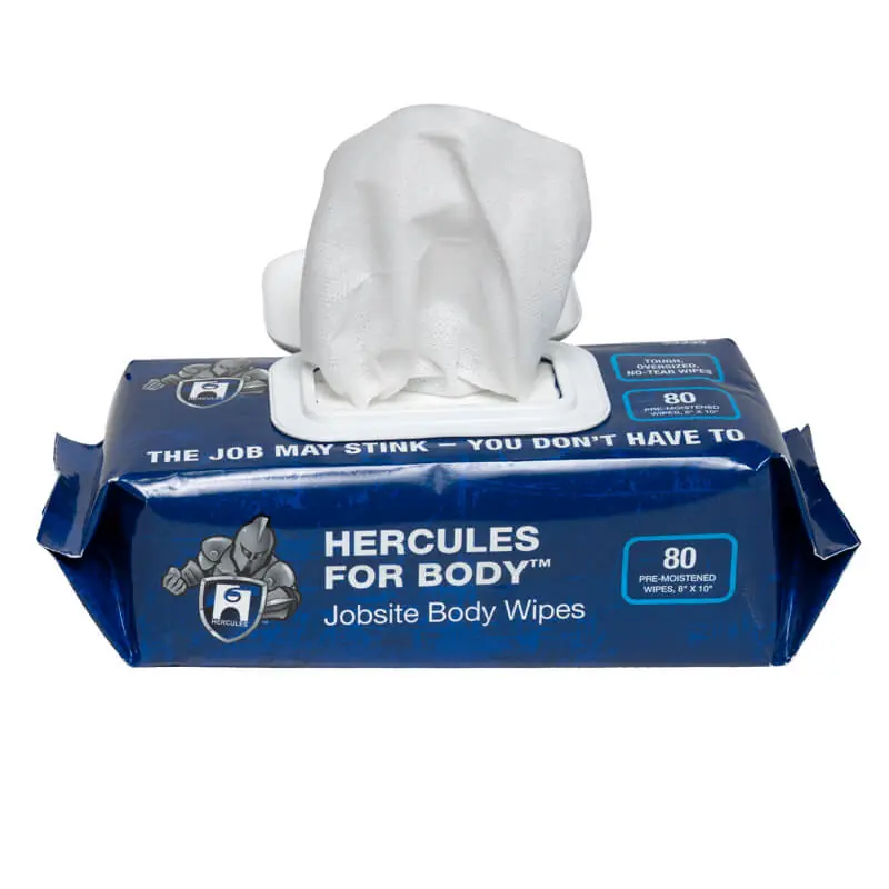 Hercules 55335 Body Wipes - 80 Count