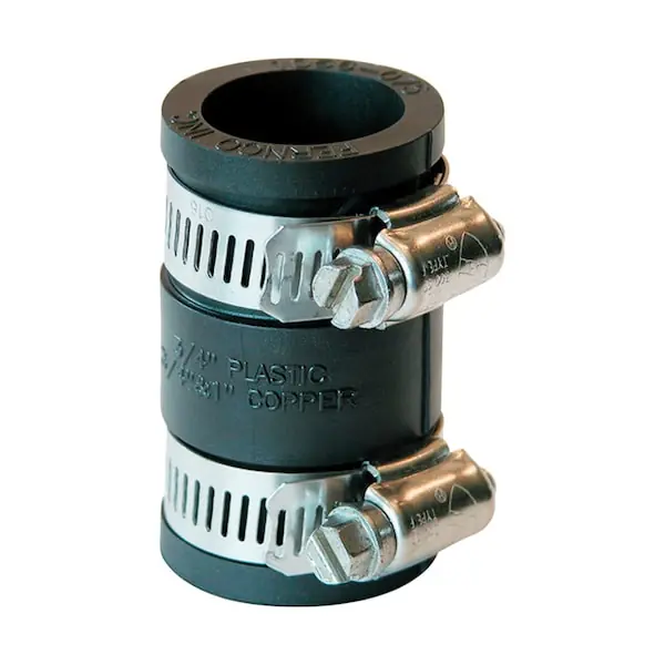 Fernco P1056-075 Hub X Hub Plastic Flexible Coupling