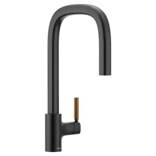 Moen S74001BL Tenon Matte Black One-Handle Pulldown Kitchen Faucet