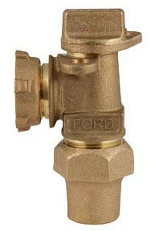 Ford Meter Box AV92-313W-NL 3/4 in. Flared x Meter Yoke Angle Valve