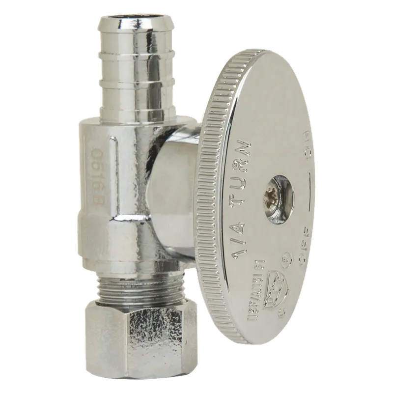 BrassCraft PLB205XP 1/2 in. Nominal CPVC x 3/8 in. OD Compression 1/4 Turn Straight Stop