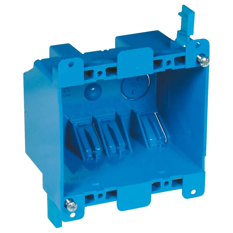 THOMAS AND BETTS B225R-UPC Old Work Outlet Box PVC 25 cu-in 2 Gangs