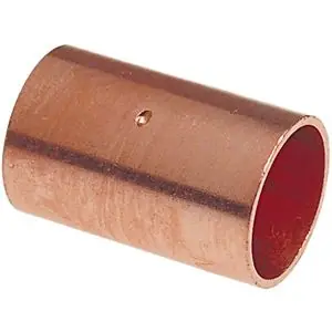 Nibco 9004300 Copper Coupling with Dimple Stop, 5 inch x 5 inch, C x C, Solder Pressure 600-DS