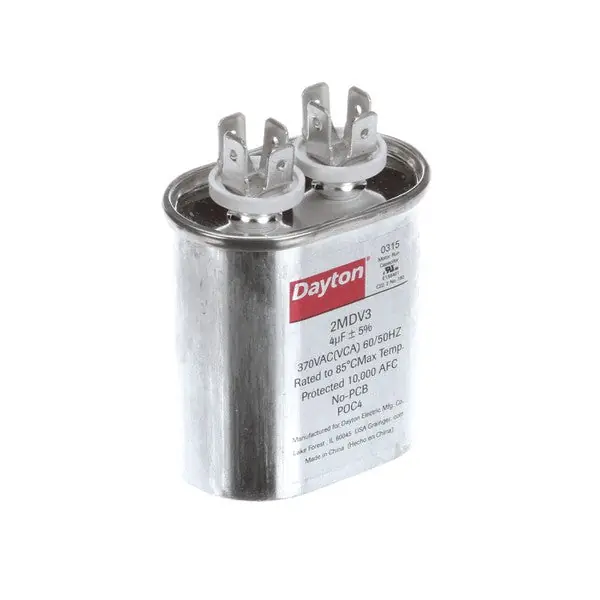 Baxter 01-1000V8-00111 Capacitor 4MFD 370VAC Oval