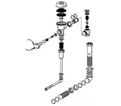 SLOAN V651A Vacuum Breaker Repair Kit for Optima Royal/Regal/Crown/Series 900 Concealed Flushometer