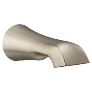 Moen S990BN Flara Non-Diverter Tub Spout with Slip Fit Connection in Brushed Nickel