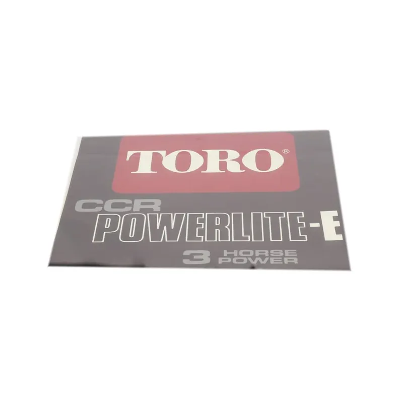 Toro 80-0690 Decal - Powerlite El.
