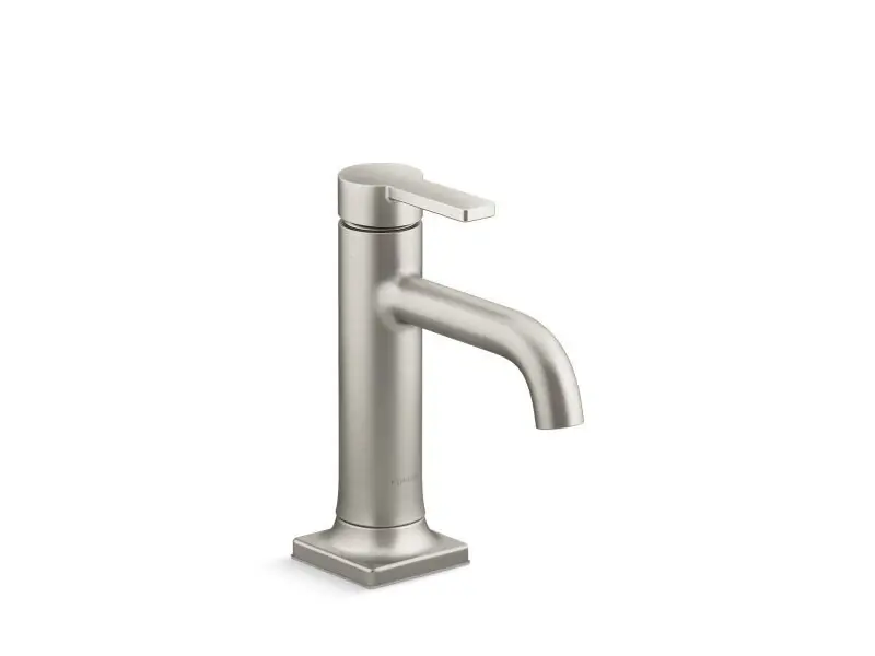 Kohler K-28126-4-BN Venza Vibrant Brushed Nickel 1.2 GPM 1 Hole Deck Mount Single Lever Handle Bathroom Faucet