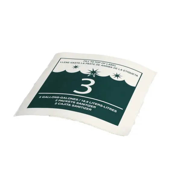 Multiplex 9294279 LABEL SANITIZE 6.85 X 5.15 X 0.45