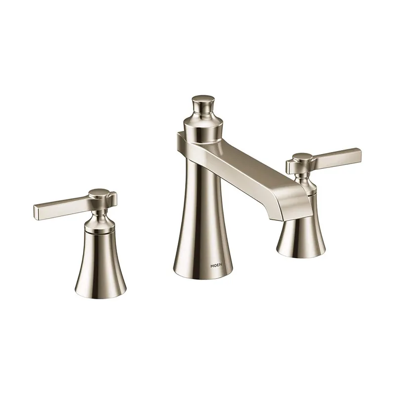 Moen TS926NL Flara Polished Nickel Two Handle Roman Tub Faucet