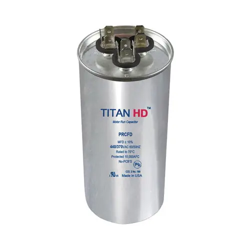 Packard PRCFD8010A Dual Section Motor Run Capacitor, 80/10 uF, 440/370 VAC