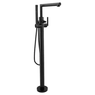 Moen S93005BL Arris Matte Black One-Handle Tub Filler with Hand Shower