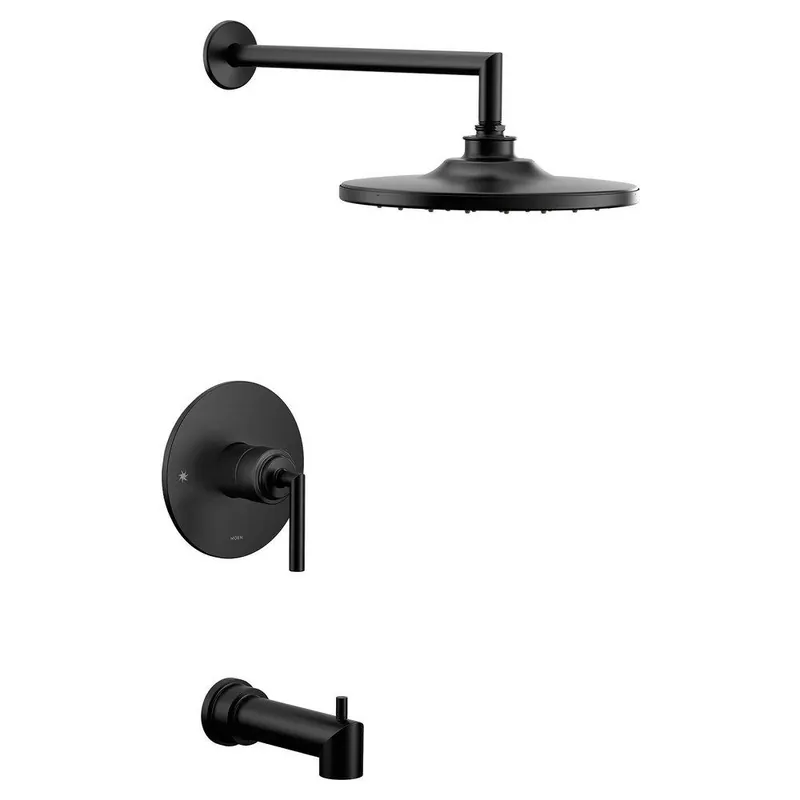 Moen UTS32003EPBL One Handle Single Function Bathtub & Shower Faucet in Matte Black Trim Only