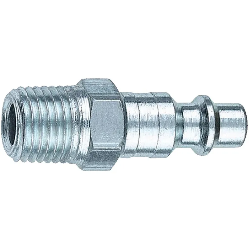 Tru-Flate CP21 Industrial/Milton 1/4 In. MNPT Steel Industrial Plug (10-Pack)