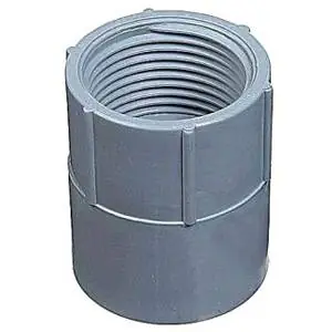 THOMAS AND BETTS E942L 3-Inch PVC Female Terminal Adapter