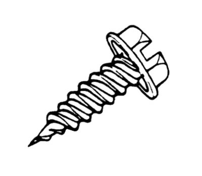 Shook Manufacturing 10788 Jiffy #10 x 3/4 in. Slotted Hex Washer Head Self-Piercing Screw