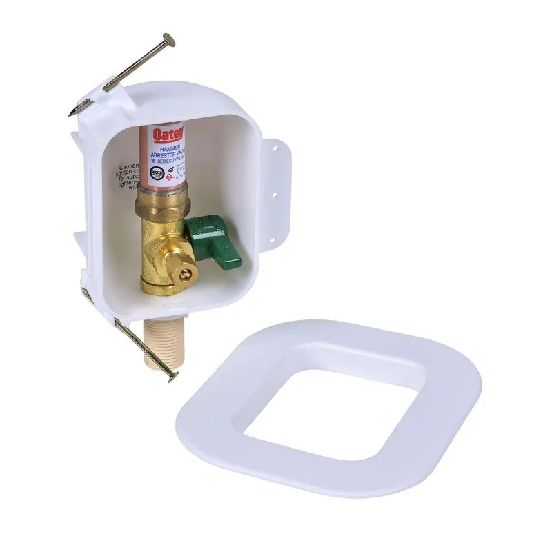 Oatey 39126 I2K CPVC Ice Maker Outlet Box w/ Water Hammer Arrestor 1/4 Turn Low Lead Contractor Pack