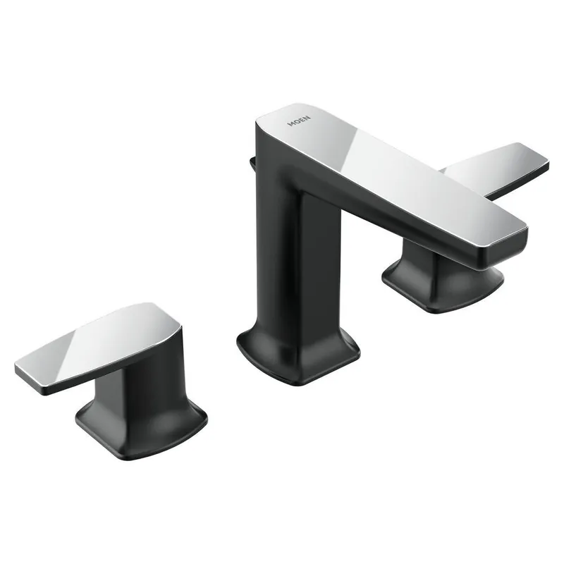 Moen TS8002BLC Via Two Handle Widespread Bathroom Sink Faucet