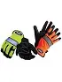 Ansell 104911 Hi Viz Knuckle Protect Gloves X-Large 6Pr