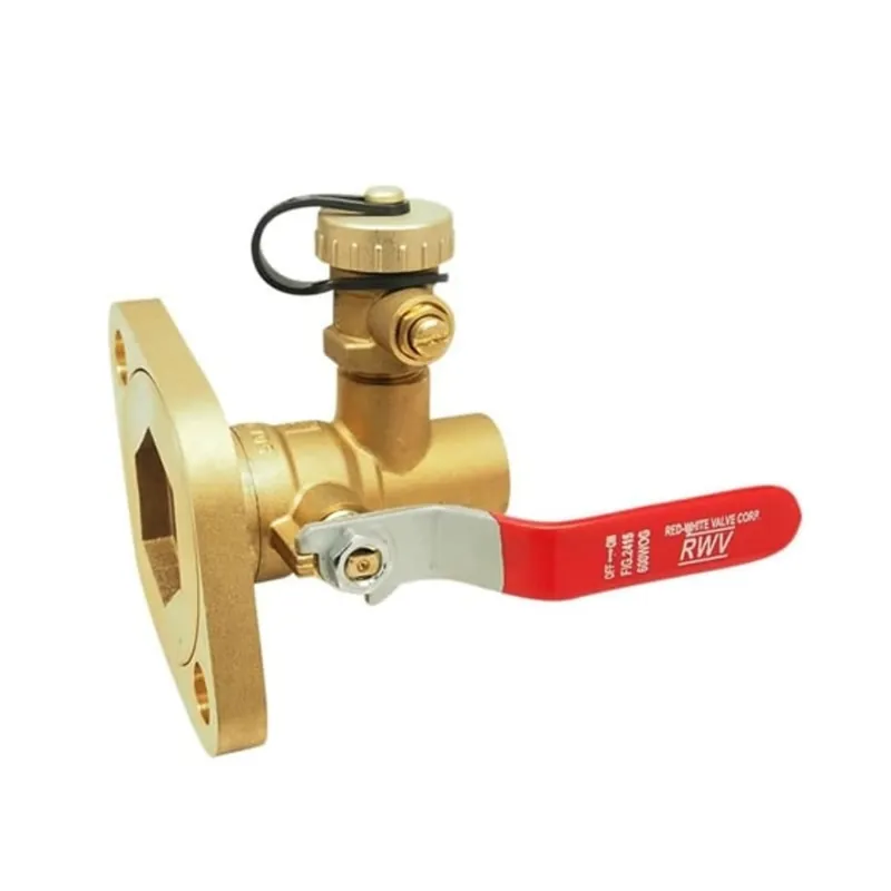 Red-White Valve 2415 2 - (SWT x 2-Bolt) 2415 Brass Isolation Pump Flange