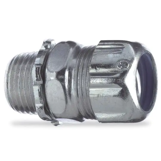 Thomas And Betts 5232 Liquidtight Conduit Fitting, Straight, Steel, 1/2 Inch