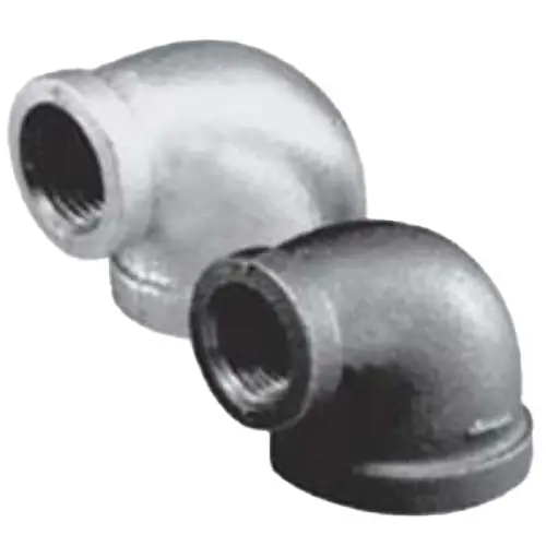 MALLEABLE ZMGLR0705 1-1/2 x 1 90 Deg Red Elbow Galv