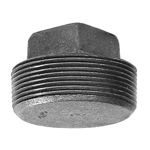 Malleable ZMBPL02 3/8 in. Threaded 150# Black Malleable Iron Plug