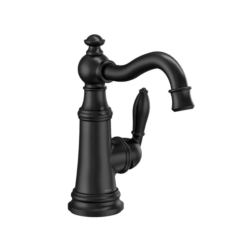 Moen S62101BL Weymouth Matte Black One-Handle Bar Faucet