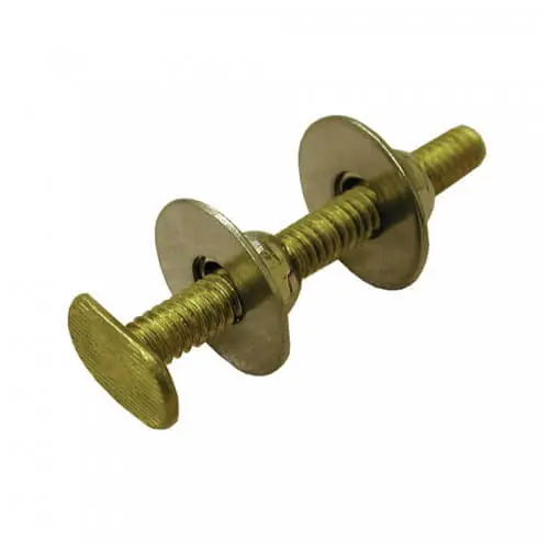 Jones Stephens C02996 1/4 x 3-1/2 Brass Closet Bolt - Elite Packs