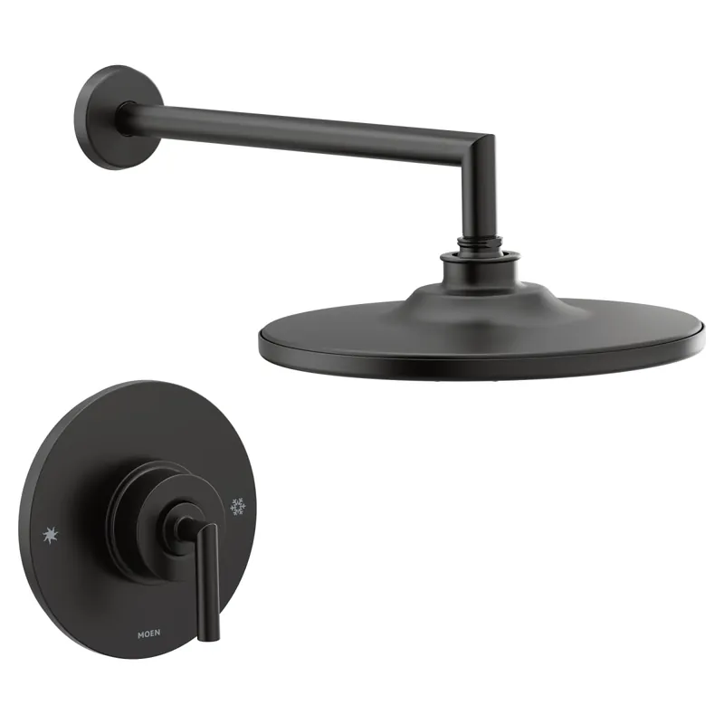 Moen TS22002EPBL Arris Single Handle 1-Spray Eco-Performance Shower Faucet Trim Kit in Matte Black (Valve Sold Separately)