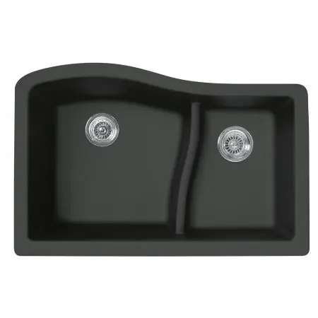 Swan Corporation QU03322LS.077 Undermount Large/Small Bowl