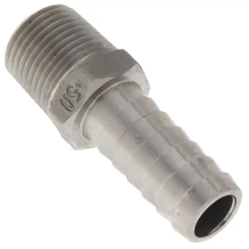 Boshart SSMA-050 1/2 Stainless Steel Male Insert Adapter