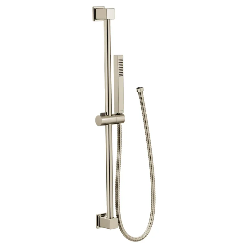 Moen S3880EPNL Square Handheld Shower w/ Slide Bar Polished Nickel