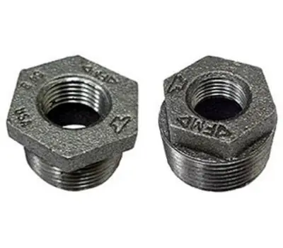 Anvil 318906369 3/4 x 1/2 in. Male x Female Black Malleable Iron Hex Reducing Bushing