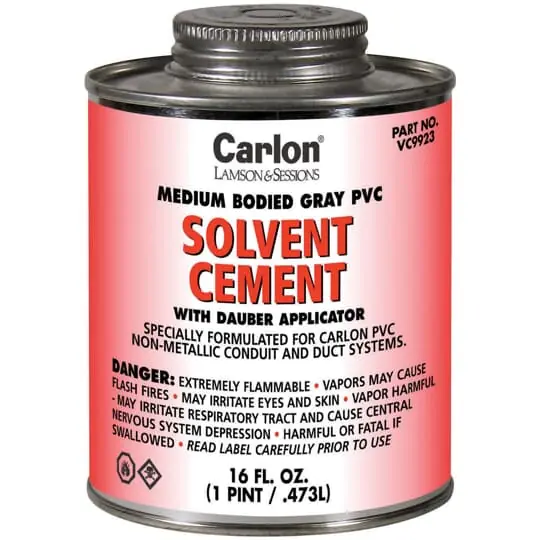 Thomas And Betts VC9922 PVC Cement Medium Gray Quart Size