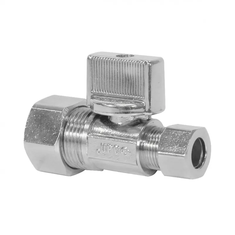 NIBCO ND613L6 7140-LF Straight Supply Stop 5/8ODX3/8OD