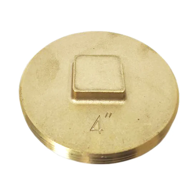 Braxton Harris Company CPSCR4 4 IPS Southern Code Raised Head Brass Cleanout Plug