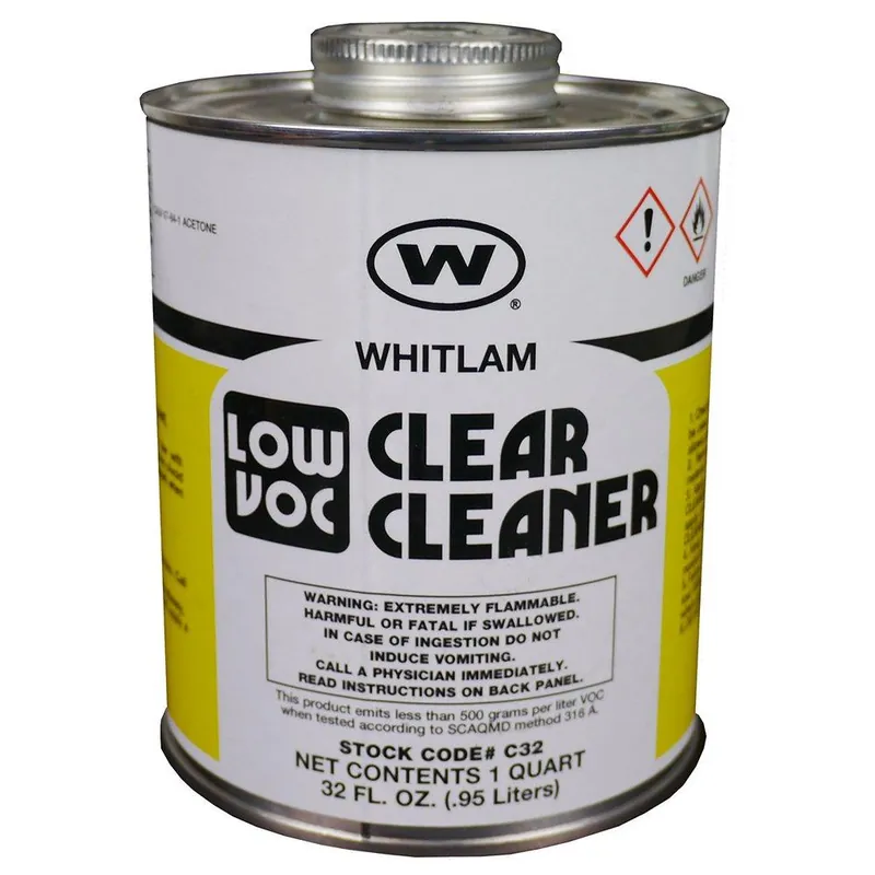 WHITLAM C32 1 qt PVC Clear Cleaner