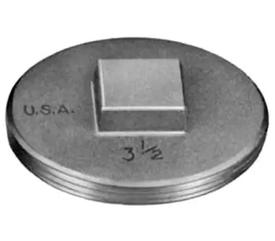 PASCO 1876 6 in. Male Brass Raised Head Southern Code Cleanout Plug