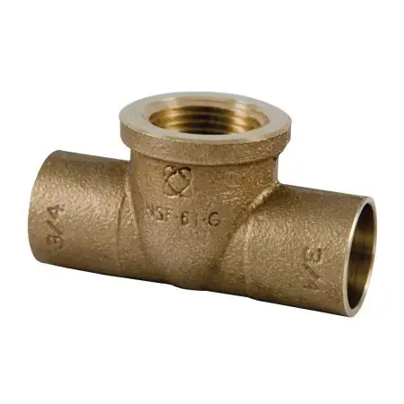 NIBCO INC B14755L 712R-LF 2X2X3/4 CXCXF TEE CAST