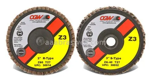 CGW 30032 3 T27 Zirconia Reg S-Type (Turn On) 40 Grit