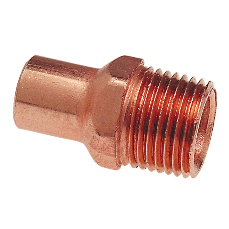 Nibco 9034500 Copper Adapter, Solder Pressure 604-2, 1-1/2 inch x 1-1/2 inch, Ftg x M