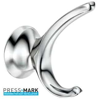 Moen MY1503CH Darcy Double Robe Hook with Press and Mark in Chrome
